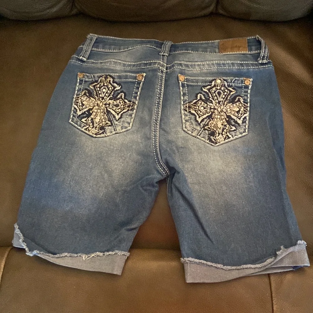 Girls jean skirts.